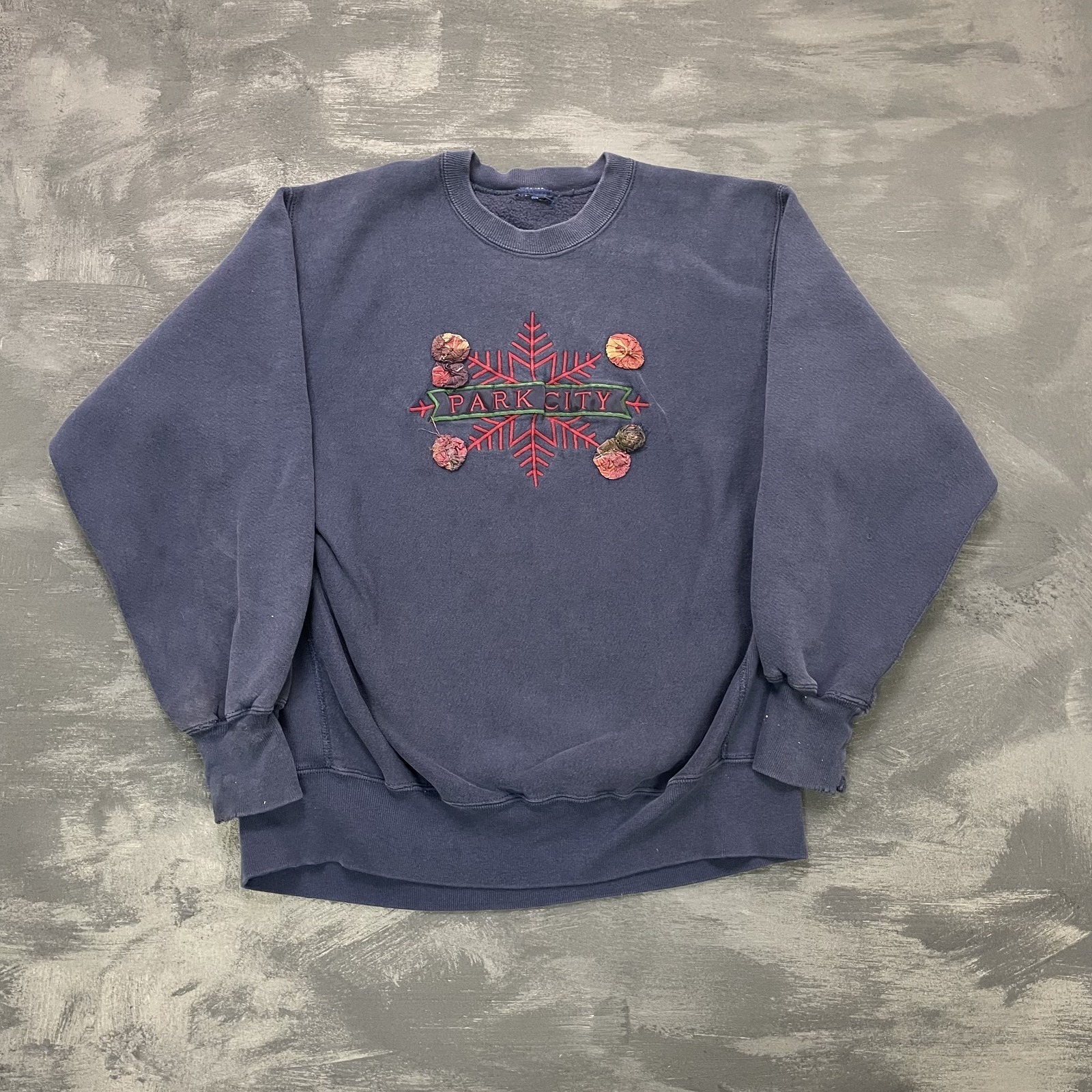 Vintage Park City Utah Sweatshirt Mens Large Blue 1990s Usa